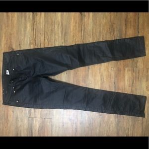 H&M black satin Jean pants